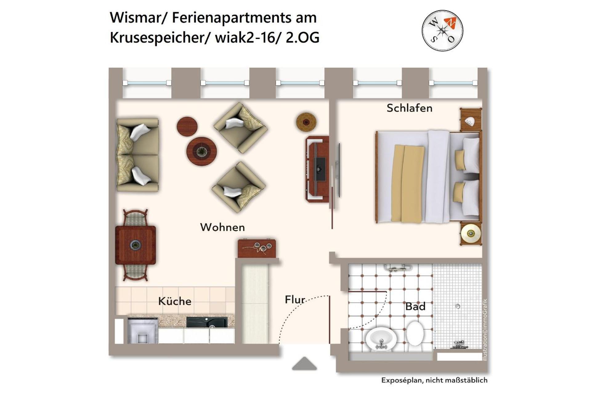 Apartment Ferienapartments Am Krusespeicher Ferienapartments Am Krusespeicher 2-16 *